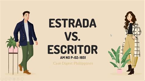 estrada vs escritor case digest|Case Digest Alejandro Estrada vs. Soledad S. Escritor.